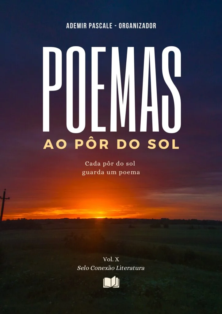 Capa de Poemas ao Pôr do Sol - Volume X