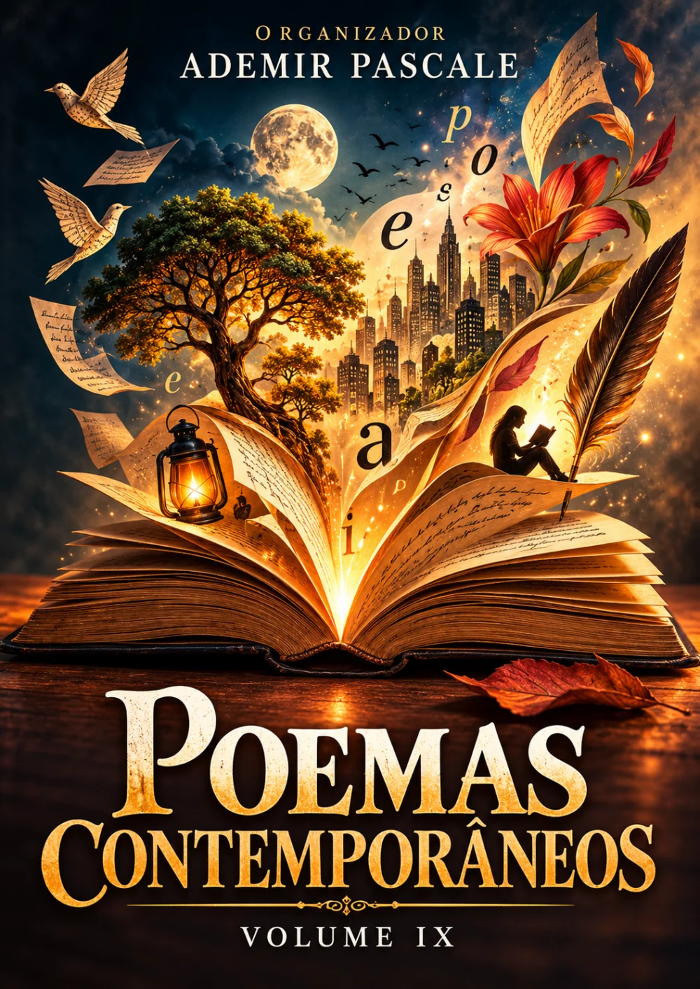Capa de POEMAS CONTEMPORÂNEOS – VOL. IX